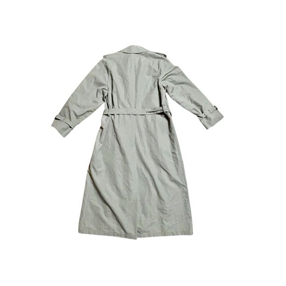 LONDON FOG, Women's Trench Coat, Gray/Green, Size 10 (Medium), Used - Picture 4 of 6